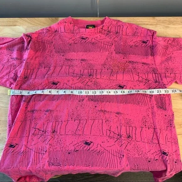 Vintage Y2K Beach Gear Pink T Shirt Size Large - Picture 7 of 8
